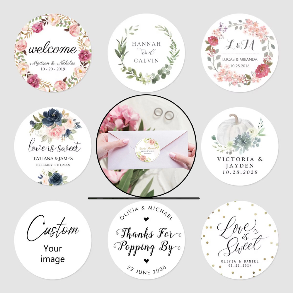 Wedding Event Supply - Stiker Kustom untuk Pernikahan, Ulang Tahun,