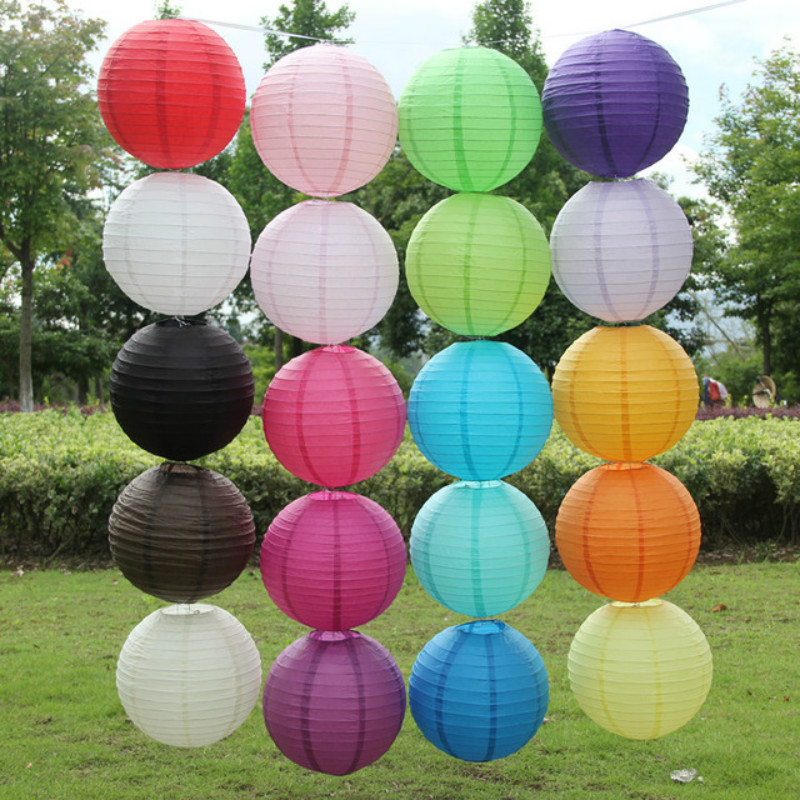 Wedding Event Supply - Kopi Cina Bulat Kertas Lentera Balon
