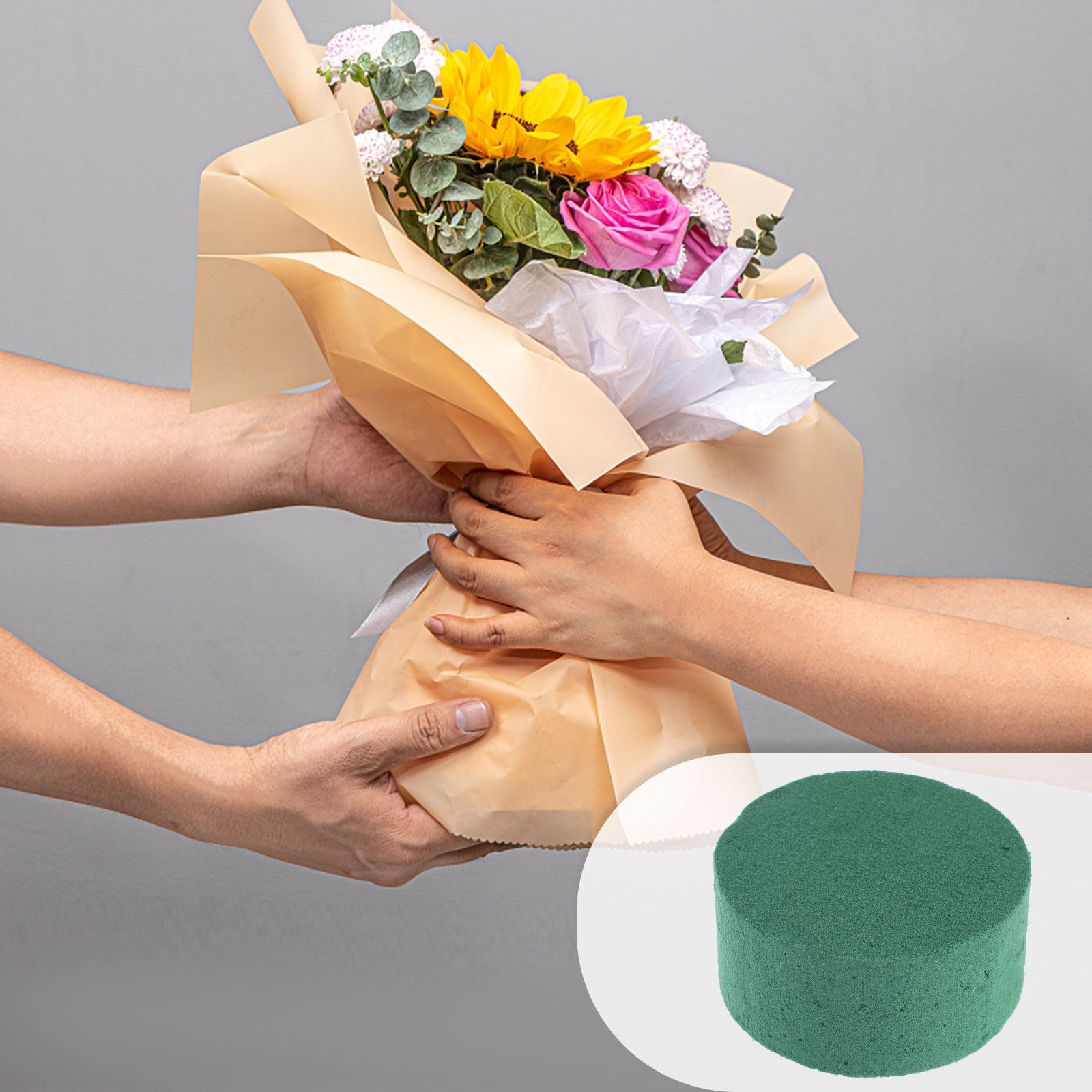 Wedding Event Supply - 8 Buah Blok Tanah Liat Bulat
