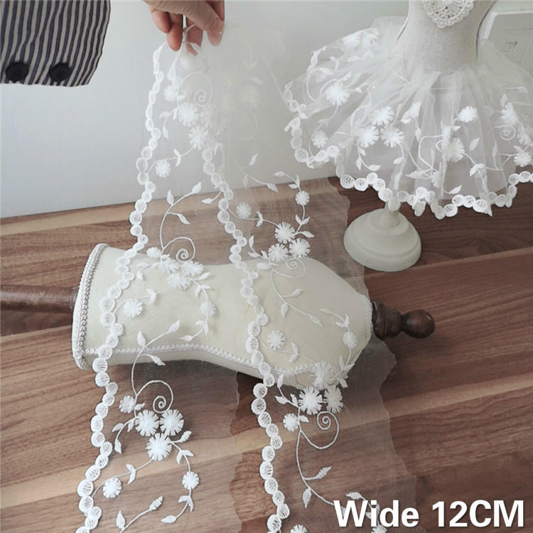 Wedding Water Supply - Lebar 12CM Putih Tulle Mesh 3d