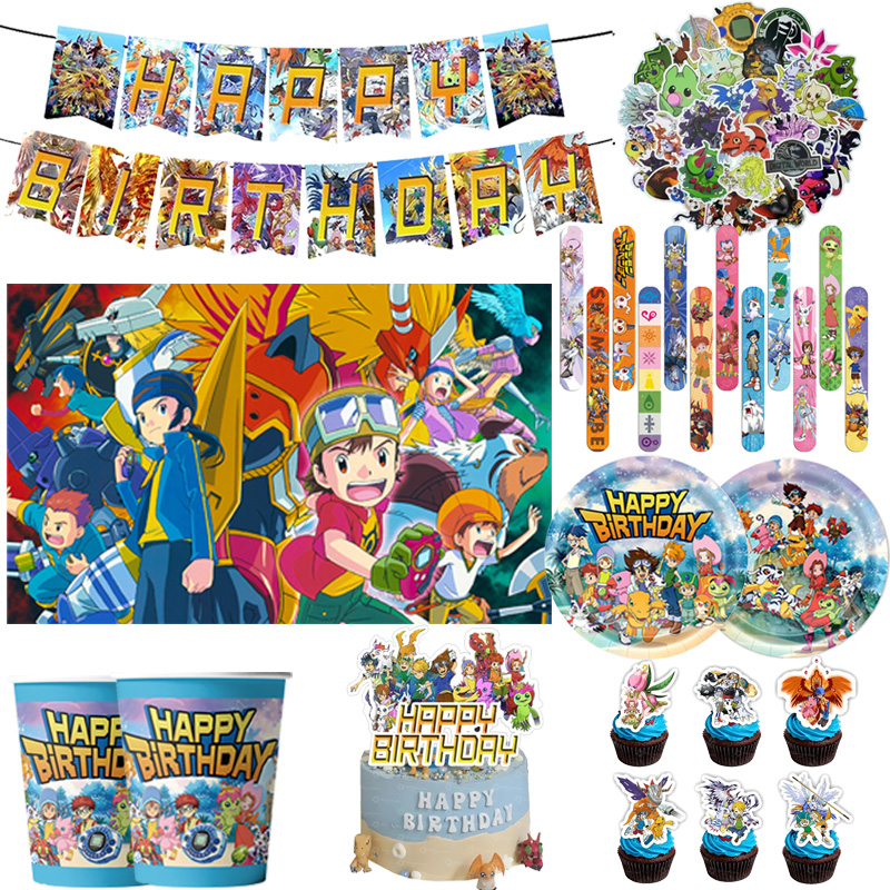 Wedding Day Supply Kit - Perlengkapan Pesta Ulang Tahun Bertema Digimon