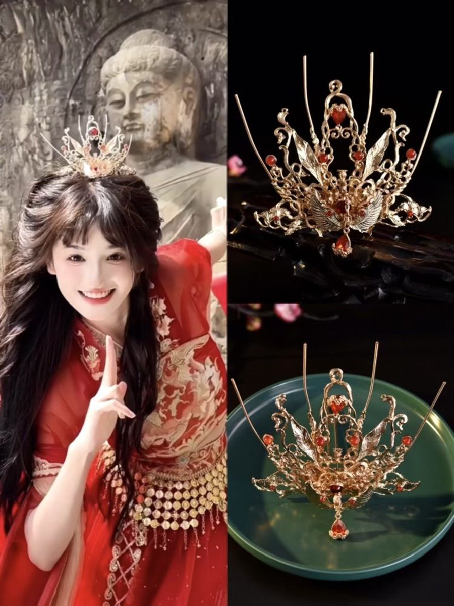 ‌ Mahkota Putri Phoenix Kuno ‌ - Wedding Supply Store ulasan dan harga