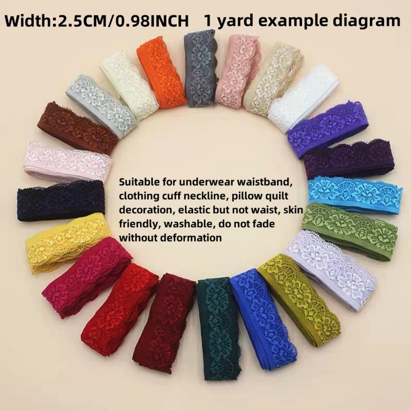 1/2/5 Yard lebar 2.5cm katun P - Wedding Water Supply ulasan dan harga
