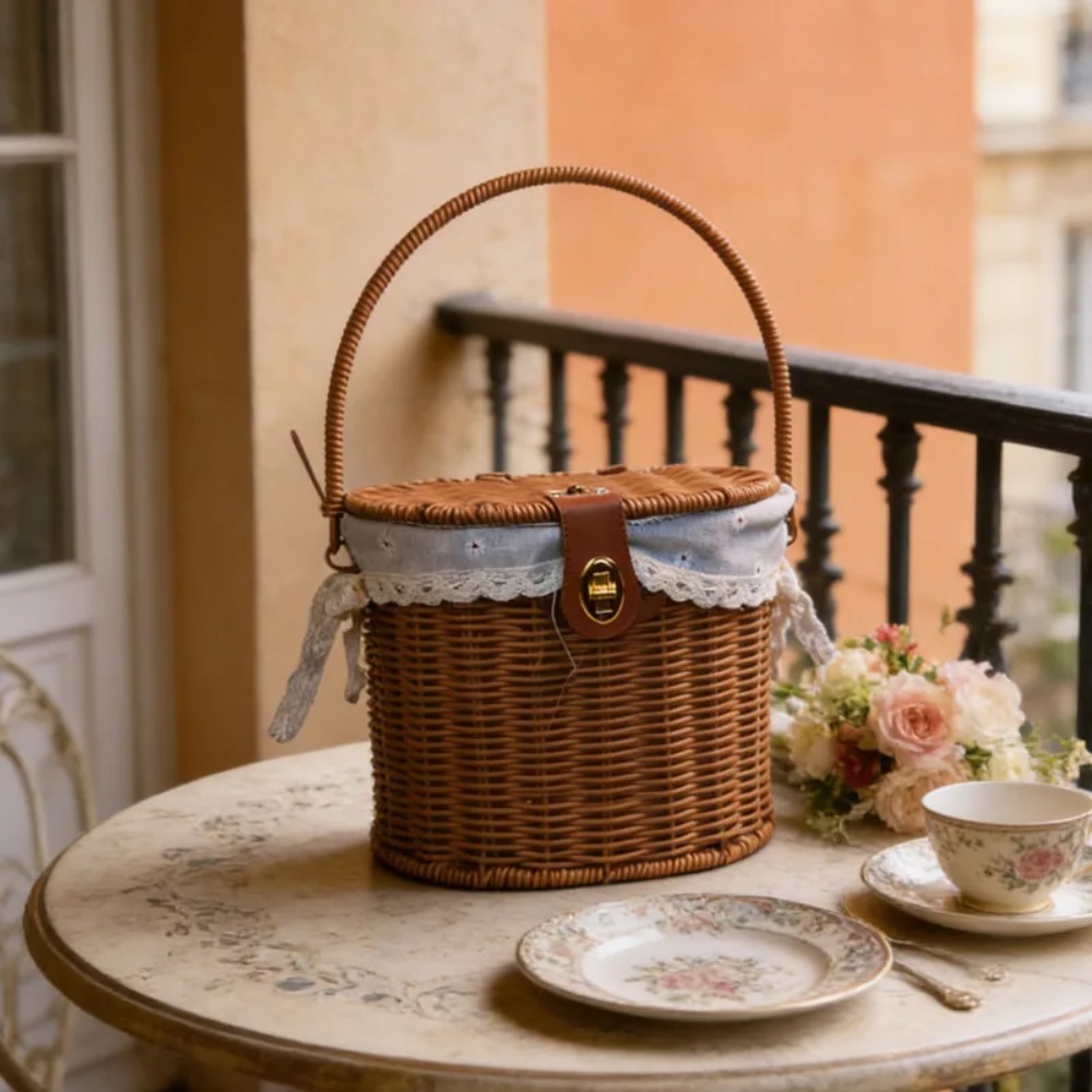 Keranjang anyaman tangan denga - Wedding Hampers ulasan dan harga