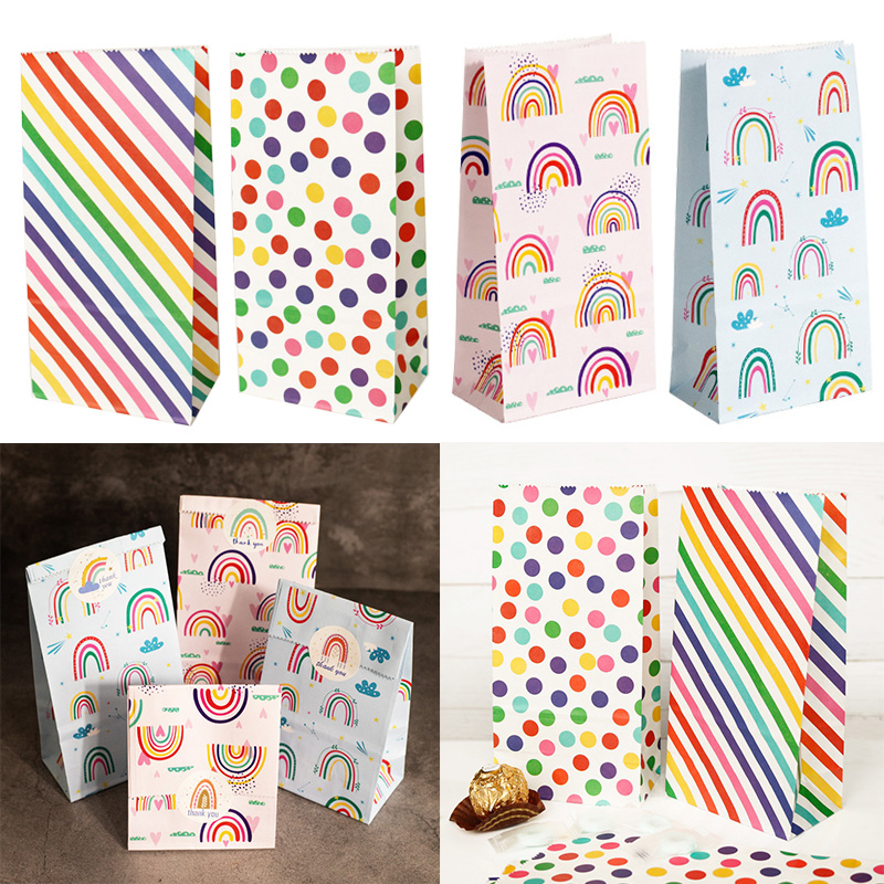 Tas kertas kecil pelangi dicet - Wedding Event Supply ulasan dan harga