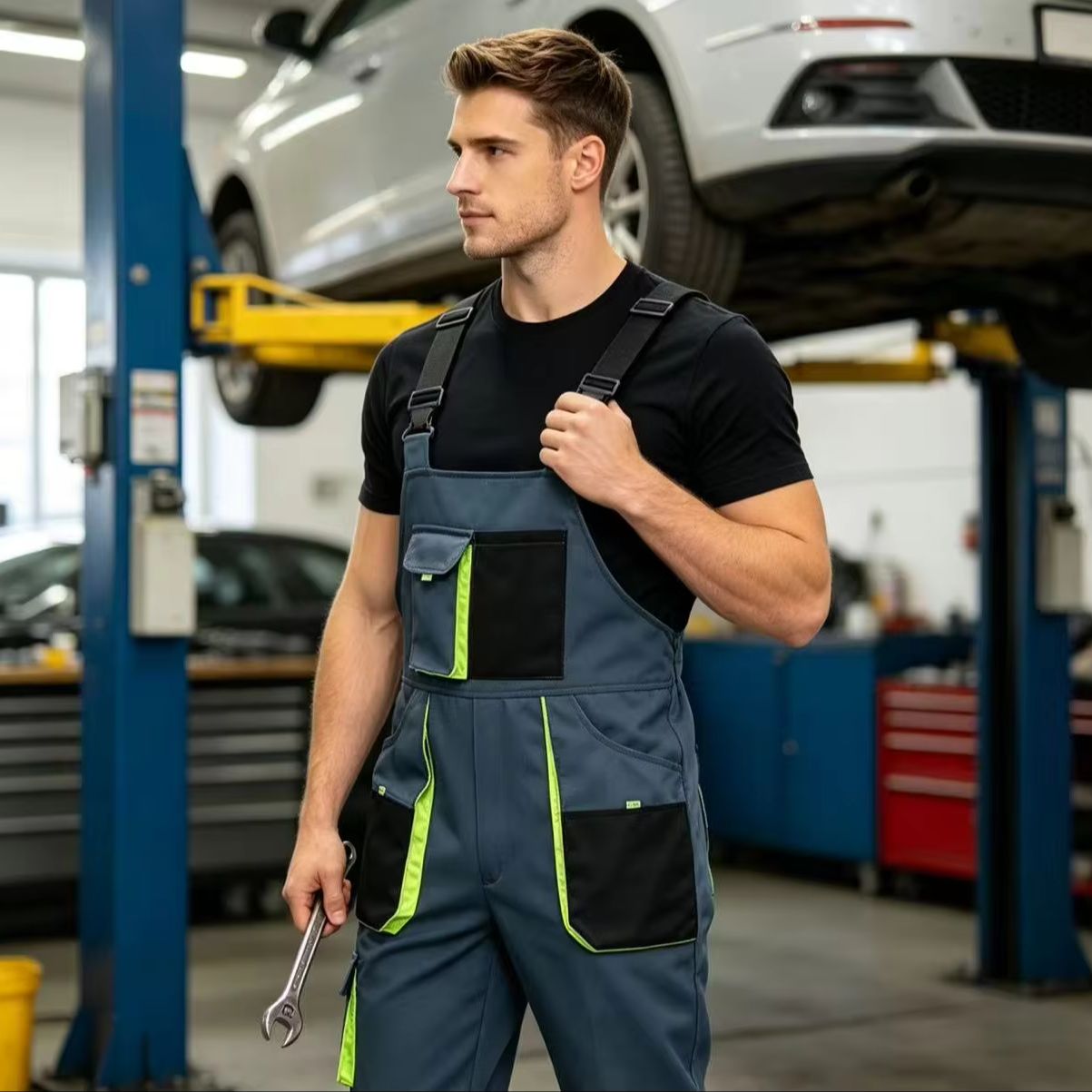 Jumpsuit Kerja Pria dengan Tal - Wedding Job ulasan dan harga