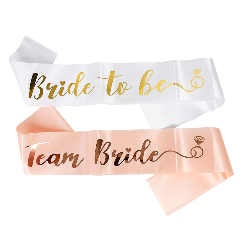 1Set Selempang Satin Pengantin - Bride Tribe Sash ulasan dan harga
