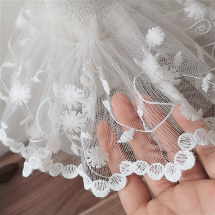 Lebar 12CM Putih Tulle Mesh 3d - Wedding Water Supply ulasan dan harga