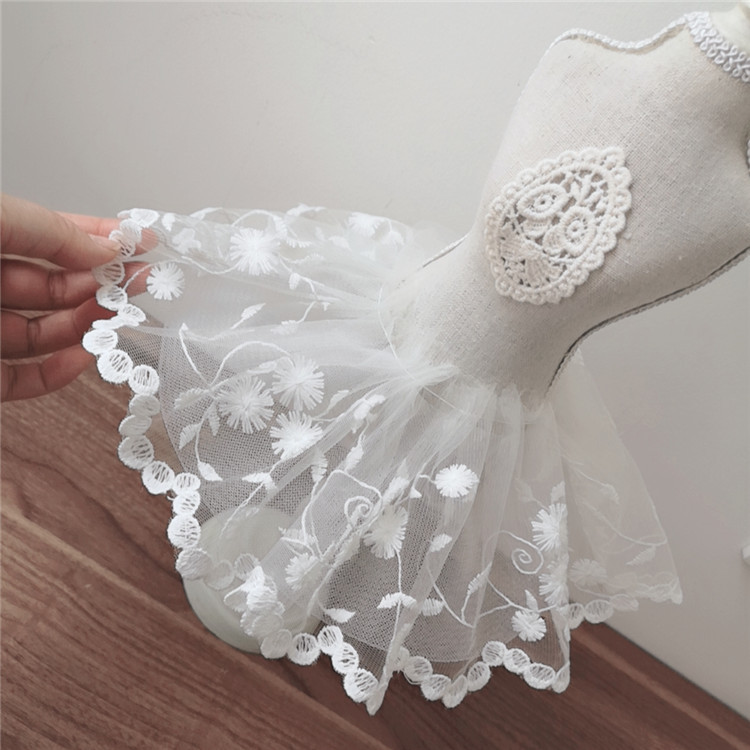 Lebar 12CM Putih Tulle Mesh 3d - Wedding Water Supply ulasan dan harga