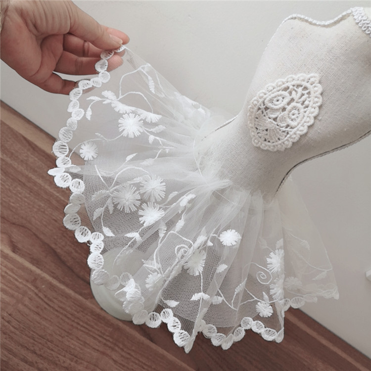 Lebar 12CM Putih Tulle Mesh 3d - Wedding Water Supply ulasan dan harga