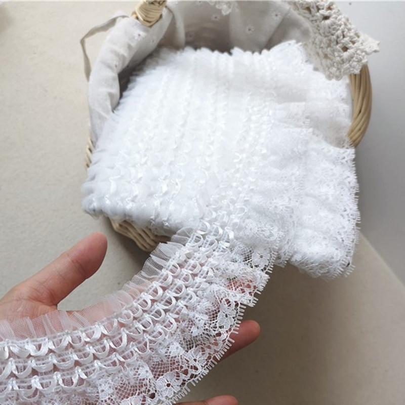 6.5CM Indah Putih Bordir Renda - Wedding Water Supply ulasan dan harga