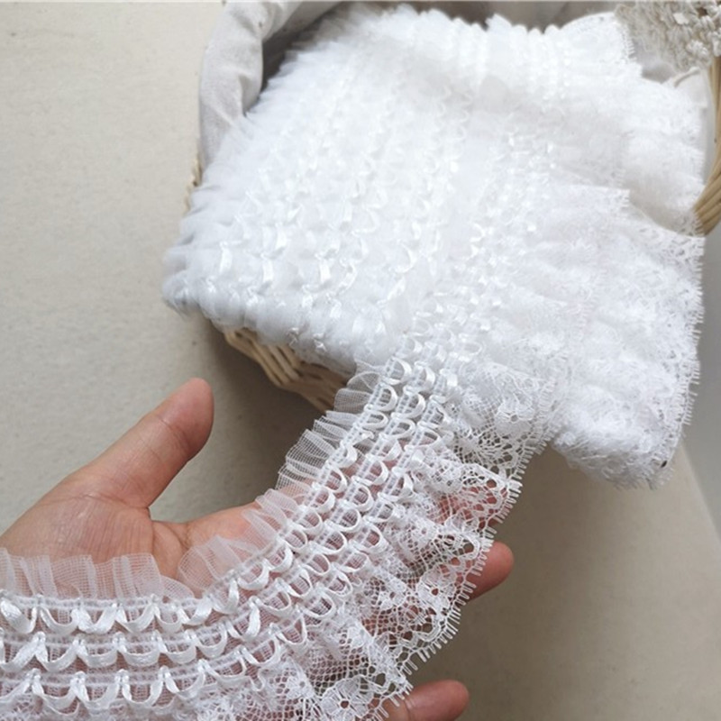 6.5CM Indah Putih Bordir Renda - Wedding Water Supply ulasan dan harga