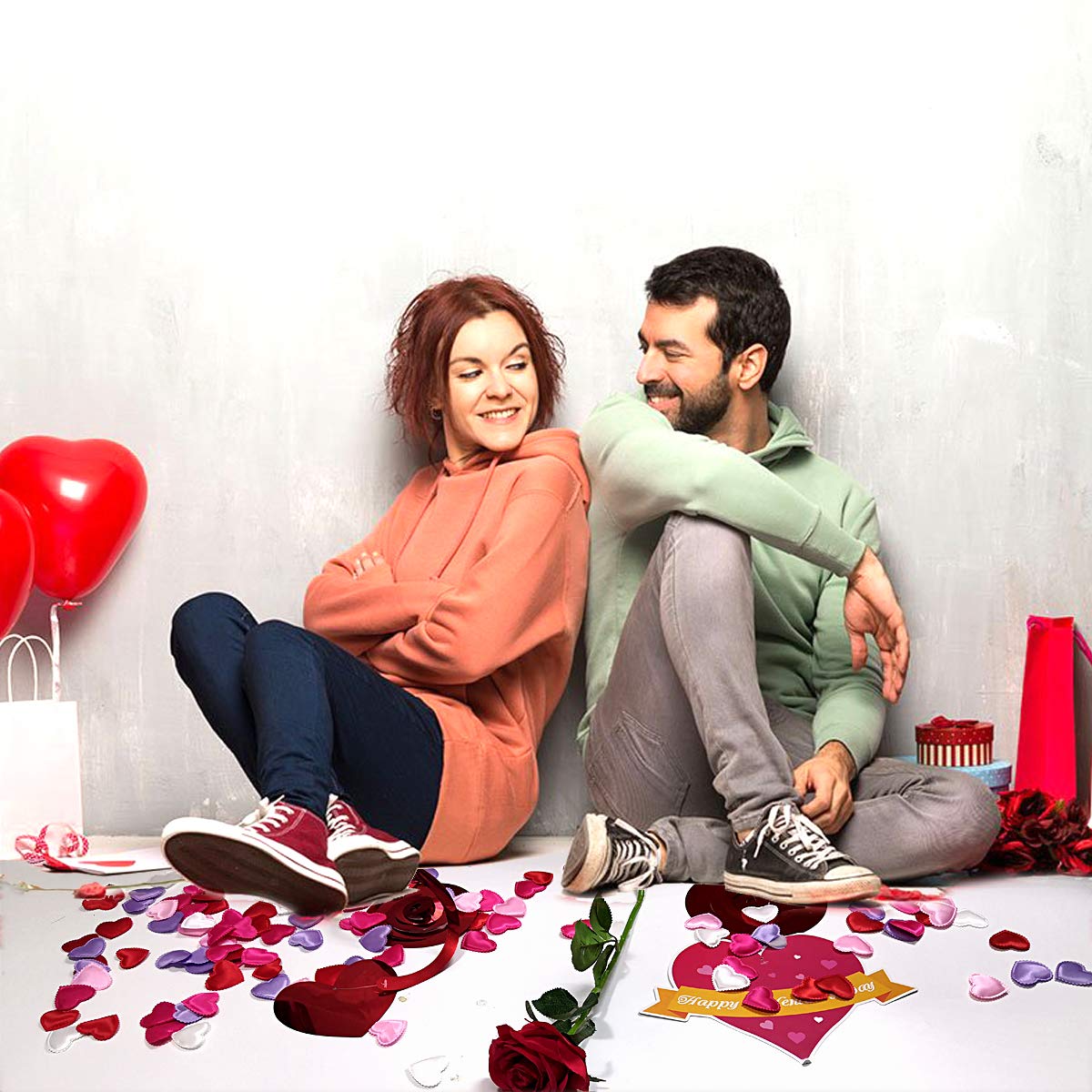 Hari Valentine 200 buah kain e - Wedding Hampers ulasan dan harga